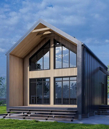 Сарагоса, каркасный дом, 95 м2