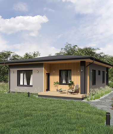 Тимьян, дом из газоблока, 109 м2