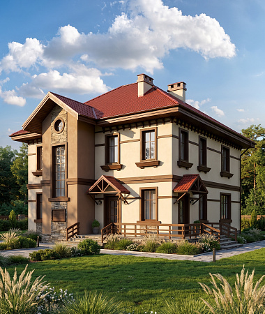 Кассандра, монолитно-каркасный дом, 192 м2