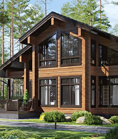 Пьеро, каркасный дом, 196 м2