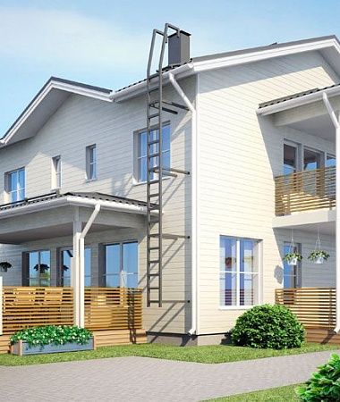 Незабудка, каркасный дом, 170 м2