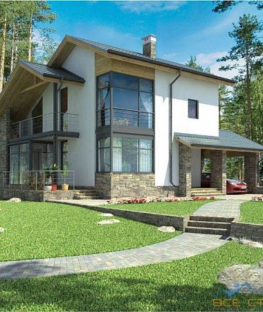 Прерий, быстровозводимый дом, 180 м2