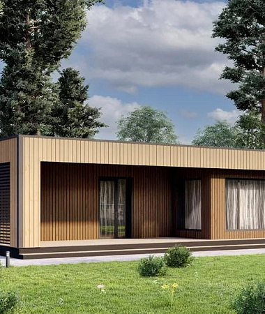 Сатоми, дом из газоблока, 100 м2