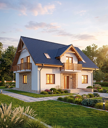 Величавый, дом из газоблока, 299 м2