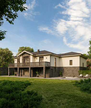 Галилео, дом из газоблока, 470 м2