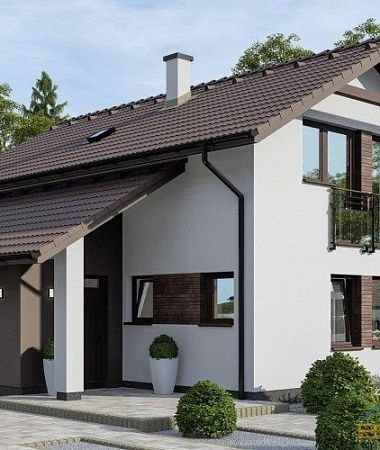 Спокойный, дом из газоблока, 130 м2