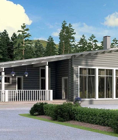 Персефона, каркасный дом, 178 м2