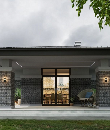 Жимолость, дом из газоблока, 211 м2