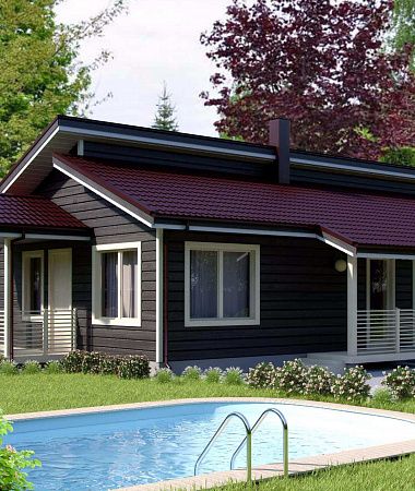 Триумф, дом из клееного бруса, 119 м2