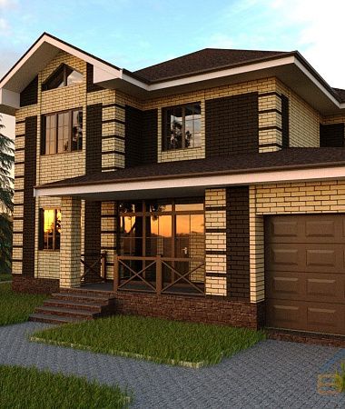 Прима, дом из керамоблока, 221 м2