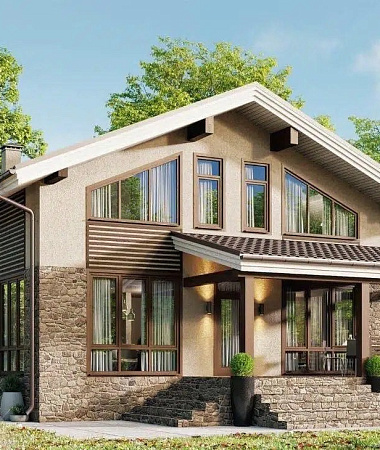 Бретань, дом из газоблока, 150 м2