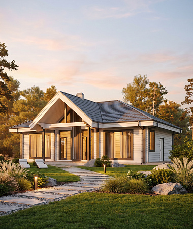 Алмаз, каркасный дом, 142 м2