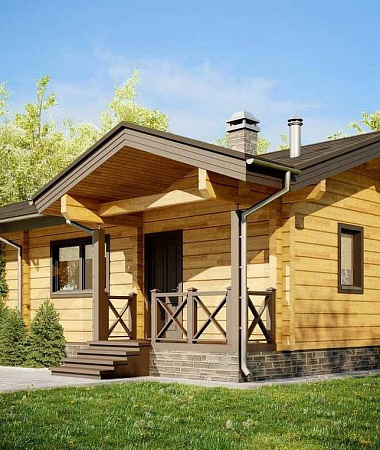 Жемчуг, каркасный дом, 82 м2