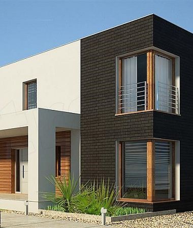 Кубизм, современный коттедж, 264 м2