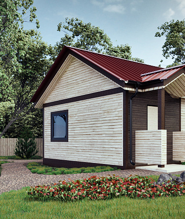 Дачник, каркасный дом, 31,5 м2