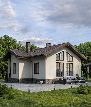 Кристалл, дом из газоблока, 83 м2