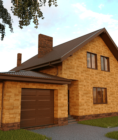 Янтарь, дом из газоблока, 179 м2