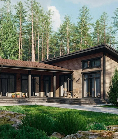 Подарок, дом из газоблока, 131 м2