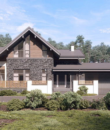 Ника, дом из газоблока, 485 м2