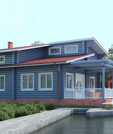 Туман,дом из клееного бруса, 162 м2