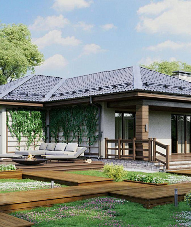 Урсула, дом из газоблока, 161 м2