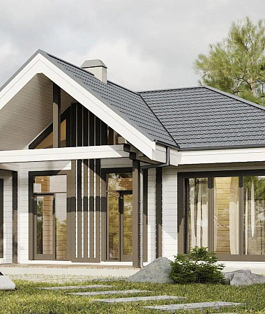 Алмаз, каркасный дом, 142 м2