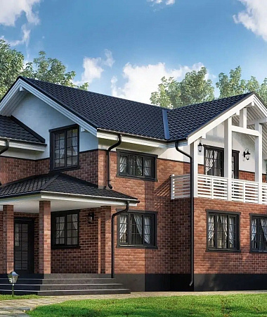 Пеликан, дом из газоблока, 176 м2