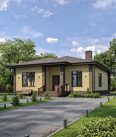 Эвелин, дом из газоблока, 135 м2