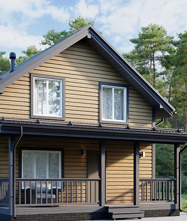 Корсак, дом из газоблока, 108 м2